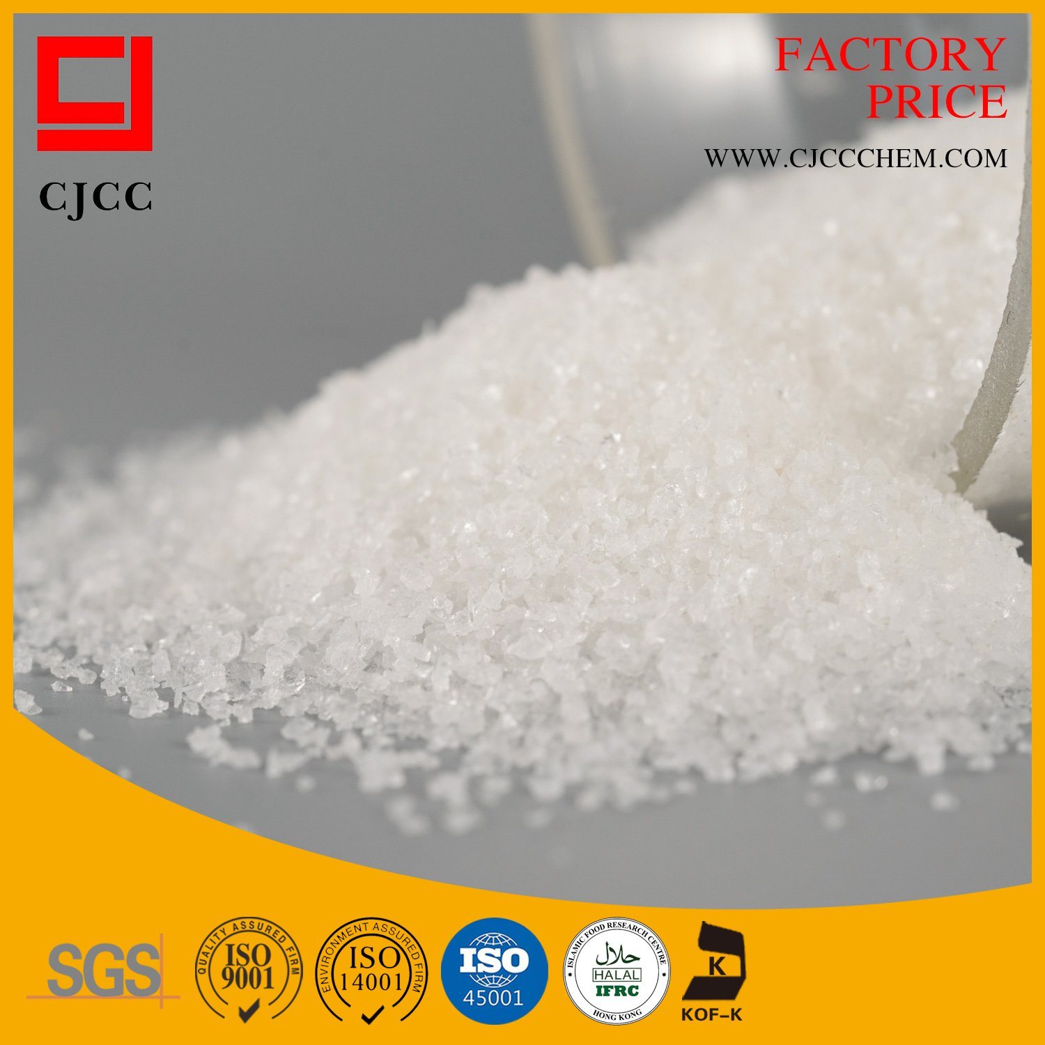 Polyacrylamide có ba dạng: rắn, lỏng và bột.